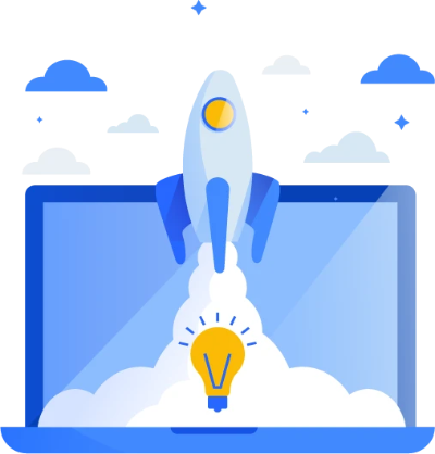 Animated Rocket Launching