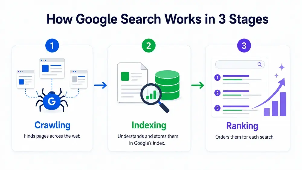 How google search works in three stages